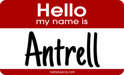 Hello my name is Antrell png download