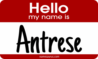 Hello my name is Antrese png download
