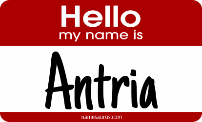 Hello my name is Antria png download