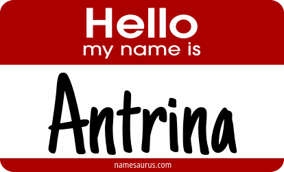 Hello my name is Antrina png download