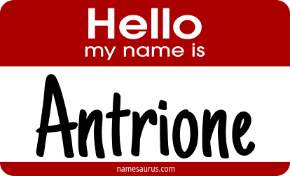 Hello my name is Antrione png download