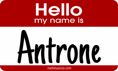 Hello my name is Antrone png download