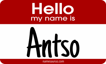 Hello my name is Antso png download
