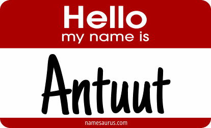 Hello my name is Antuut png download