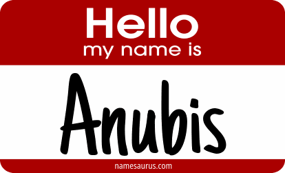 Hello my name is Anubis png download