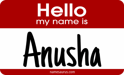 Hello my name is Anusha png download