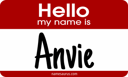 Hello my name is Anvie png download