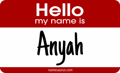 Hello my name is Anyah png download