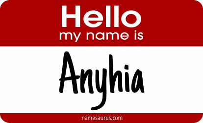 Hello my name is Anyhia png download