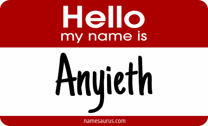 Hello my name is Anyieth png download