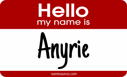 Hello my name is Anyrie png download