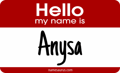 Hello my name is Anysa png download