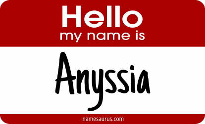 Hello my name is Anyssia png download