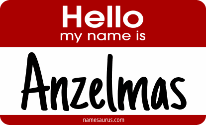 Hello my name is Anzelmas png download
