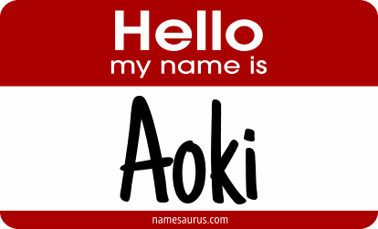 Hello my name is Aoki png download