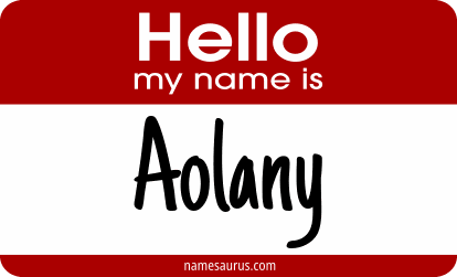 Hello my name is Aolany png download