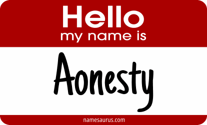 Hello my name is Aonesty png download