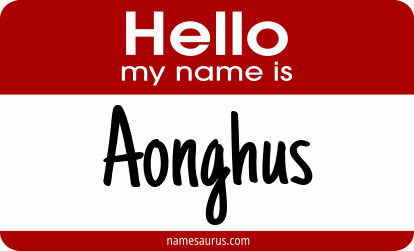 Hello my name is Aonghus png download