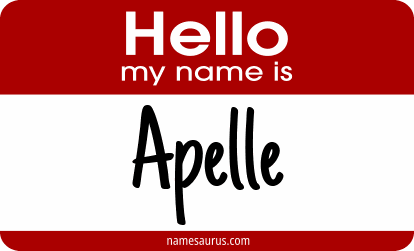 Hello my name is Apelle png download