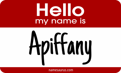 Hello my name is Apiffany png download