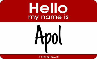 Hello my name is Apol png download