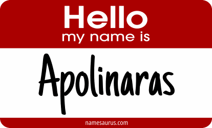 Hello my name is Apolinaras png download