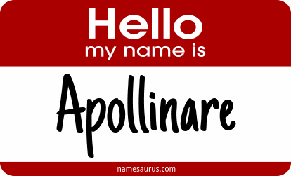 Hello my name is Apollinare png download