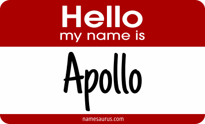 Hello my name is Apollo png download