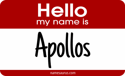 Hello my name is Apollos png download