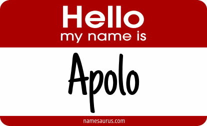 Hello my name is Apolo png download