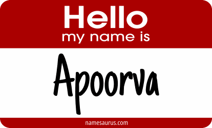Hello my name is Apoorva png download