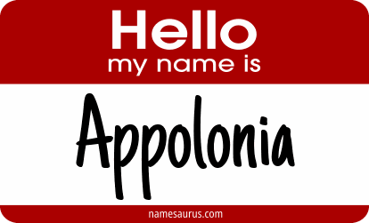 Hello my name is Appolonia png download