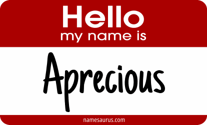 Hello my name is Aprecious png download