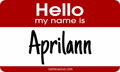 Hello my name is Aprilann png download