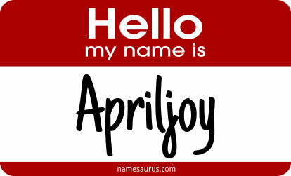 Hello my name is Apriljoy png download