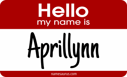 Hello my name is Aprillynn png download