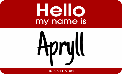 Hello my name is Apryll png download