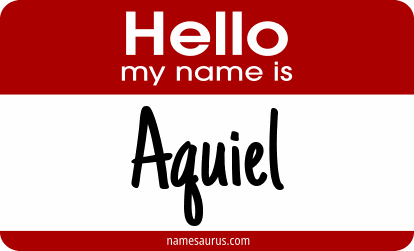 Hello my name is Aquiel png download