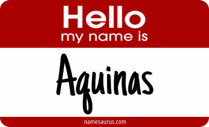 Hello my name is Aquinas png download