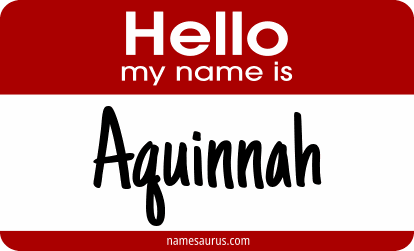 Hello my name is Aquinnah png download