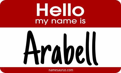 Hello my name is Arabell png download
