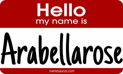 Hello my name is Arabellarose png download