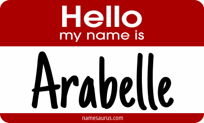 Hello my name is Arabelle png download