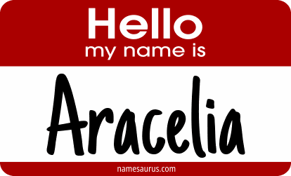 Hello my name is Aracelia png download