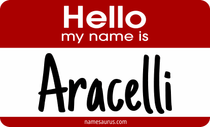 Hello my name is Aracelli png download