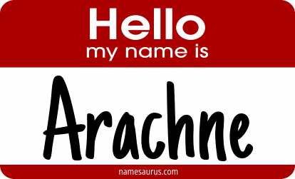 Hello my name is Arachne png download