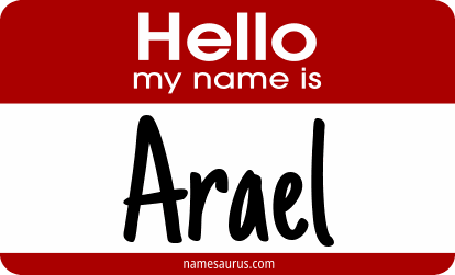 Hello my name is Arael png download