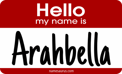 Hello my name is Arahbella png download