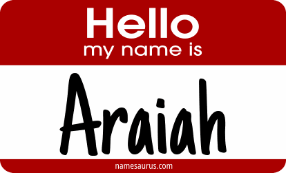 Hello my name is Araiah png download