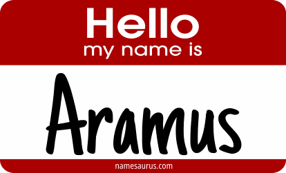 Hello my name is Aramus png download